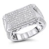 14K White Gold Men's Designer Diamond Ring 1.10ct 1 14K White Gold Men's Designer Diamond Ring 1.10ct -Its Hot Jewelry Shop 14k mens designer diamond ring 110ct p 40461 wh