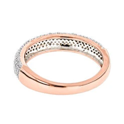 Thin 14K Rose Gold Micro Pave Diamond Wedding Band For Women 0.5ct -Its Hot Jewelry Shop 14k micro pave diamond wedding band 068ct p 42963 backro