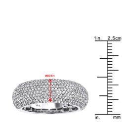 14K Yellow Gold Pave Diamond Band 1.12ct 23 14K Yellow Gold Pave Diamond Band 1.12ct -Its Hot Jewelry Shop 14k pave diamond band 112ct p 41411 rulerwh