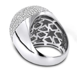 14K White Gold Pave Diamond Dome Ring 2.2ct 11 14K White Gold Pave Diamond Dome Ring 2.2ct -Its Hot Jewelry Shop 14k pave diamond dome ring 259ct p 42946 backwh