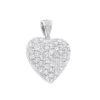 Large 14K White Gold Pave Diamond Heart Pendant 4 Carats -Its Hot Jewelry Shop 14k pave large diamond heart pendant 4ct p 22430 wh
