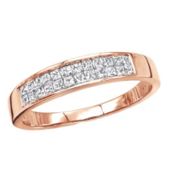 Thin 14K White Gold Princess Cut Diamond Wedding Band 0.75ct 12 Thin 14K White Gold Princess Cut Diamond Wedding Band 0.75ct -Its Hot Jewelry Shop 14k princess cut diamond wedding band 075ct p 38034 ro