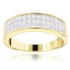 14K Yellow Gold Princess Cut Diamond Wedding Band Invisible Set Ring 1.25ct 1 14K Yellow Gold Princess Cut Diamond Wedding Band Invisible Set Ring 1.25ct -Its Hot Jewelry Shop 14k princess cut diamond wedding band 136ct p 38035 ye