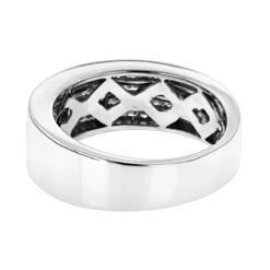 14K White Gold Princess Cut Invisible Diamond Wedding Band 1.84ct 11 14K White Gold Princess Cut Invisible Diamond Wedding Band 1.84ct -Its Hot Jewelry Shop 14k princess cut invisible diamond wedding band 184 p 22383 backwh