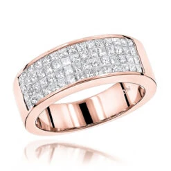 14K White Gold Princess Cut Invisible Diamond Wedding Band 1.84ct 10 14K White Gold Princess Cut Invisible Diamond Wedding Band 1.84ct -Its Hot Jewelry Shop 14k princess cut invisible diamond wedding band 184 p 22383 ro