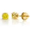 14K Yellow Gold Round Canary Yellow Diamond Stud Earrings 1/2ct -Its Hot Jewelry Shop 14k round canary yellow diamond stud earrings 12ct p 6155 ye