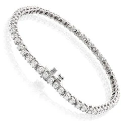 Round Diamond Women's Tennis Bracelet 14K White Gold 1 1/2ct -Its Hot Jewelry Shop 14k round diamond tennis bracelet 14k gold 1 12ct p 22290 backwh