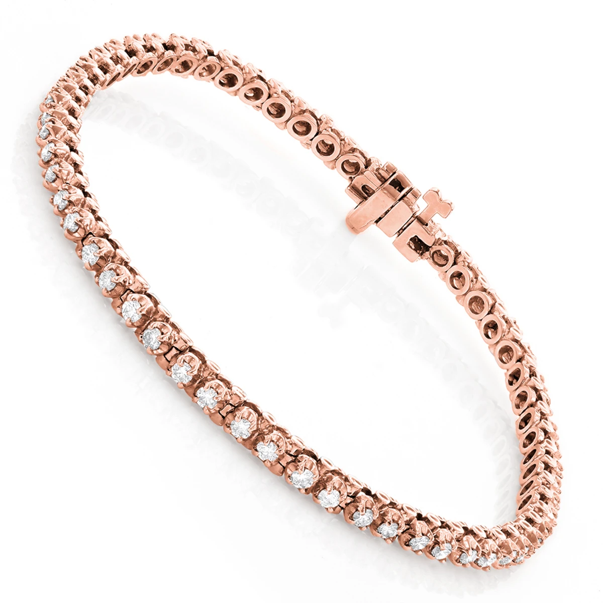 14K White Gold Round Diamond Tennis Bracelet For Women 1 3/4ct G/VS 5 14K White Gold Round Diamond Tennis Bracelet For Women 1 3/4ct G/VS - Image 3