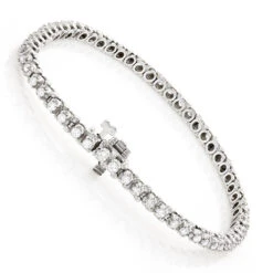 14K White Gold Round Diamond Tennis Bracelet For Women 1 3/4ct G/VS 10 14K White Gold Round Diamond Tennis Bracelet For Women 1 3/4ct G/VS -Its Hot Jewelry Shop 14k round diamond tennis bracelet 171ct p 22479back