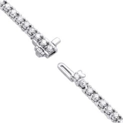 14K White Gold Round Diamond Tennis Bracelet For Women 3.55ct With 4 Prong Setting 17 14K White Gold Round Diamond Tennis Bracelet For Women 3.55ct With 4 Prong Setting -Its Hot Jewelry Shop 14k round diamond tennis bracelet 355ct p 22423 backwh