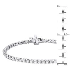 14K White Gold Round Diamond Tennis Bracelet For Women 3.55ct With 4 Prong Setting 23 14K White Gold Round Diamond Tennis Bracelet For Women 3.55ct With 4 Prong Setting -Its Hot Jewelry Shop 14k round diamond tennis bracelet 355ct p 22423 rulerwh