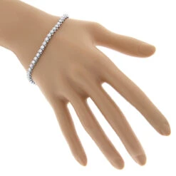 Round G VS Diamond Tennis Bracelet 4.4ct 14K White Gold 11 Round G VS Diamond Tennis Bracelet 4.4ct 14K White Gold -Its Hot Jewelry Shop 14k round diamond tennis bracelet 440ct p 22480 bodwh