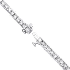 14K White Gold Round Diamond Tennis Bracelet For Women 5 Carats -Its Hot Jewelry Shop 14k round diamond tennis bracelet 5ct p 22422 backwh