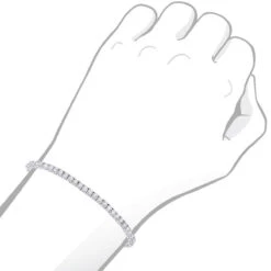 14K White Gold Round Diamond Tennis Bracelet For Women 5 Carats -Its Hot Jewelry Shop 14k round diamond tennis bracelet 5ct p 22422 bodwh