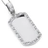 14K White Gold Diamond Dog Tag Pendant 0.22ct -Its Hot Jewelry Shop 14k solid gold diamond dog tag pendant 022ct p 6167 wh