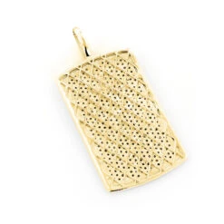 Iced Out 14K White Gold Dog Tag Pendant With Diamonds 2ct -Its Hot Jewelry Shop 14k solid gold dog tag pendant with diamonds 199ct p 6990 backye