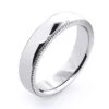 Thin Solid 14K White Gold Women's Or Men's Wedding Band 4mm -Its Hot Jewelry Shop 14k solid gold mens wedding band 5mm 1