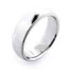 Solid 14K White Gold Men's Wedding Band 6mm -Its Hot Jewelry Shop 14k solid gold mens wedding band 6mm 1