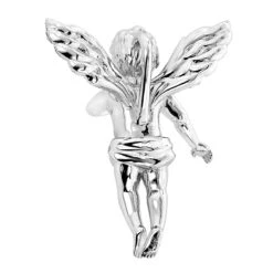 14K White Gold Mini Diamond Angel Pendant 0.7ct Small Baby Angel Charm -Its Hot Jewelry Shop 14k solid gold mini diamond angel pendant 07ct small baby angel charm 2