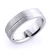 Solid 14K White Gold One Line Men's Wedding Band 1 Solid 14K White Gold One Line Men's Wedding Band -Its Hot Jewelry Shop 14k solid gold one line mens wedding band 1