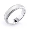 Solid 14K White Gold Wedding Band For Men 6mm -Its Hot Jewelry Shop 14k solid gold wedding band for men 6mm 1
