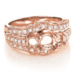 14K White Gold Three Stone Diamond Engagement Ring Setting 0.46ct 9 14K White Gold Three Stone Diamond Engagement Ring Setting 0.46ct -Its Hot Jewelry Shop 14k three stone diamond engagement ring setting 046ct p 40100 ro