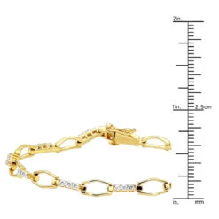 14K White Gold Round Diamond Bracelet For Women 1 Carat -Its Hot Jewelry Shop 14k two tone gold round diamond bracelet 125ct p 6304 rulerye