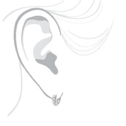 14K White Gold Unique Huggie Diamond Earrings 0.77ct -Its Hot Jewelry Shop 14k unique huggie diamond earrings 077ct p 22348 bodwh