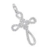 Small 14K White Gold Cross Pendant For Women With Diamonds 0.2ct 1 Small 14K White Gold Cross Pendant For Women With Diamonds 0.2ct -Its Hot Jewelry Shop 14k white gold cross pendant 028ct p 42047 wh