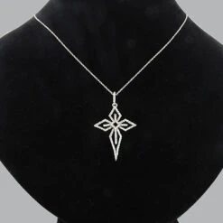 14K White Gold Cross Pendant 0.32ct 8 14K White Gold Cross Pendant 0.32ct -Its Hot Jewelry Shop 14k white gold cross pendant 032ct p 42046bod