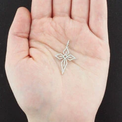 14K White Gold Cross Pendant 0.32ct 9 14K White Gold Cross Pendant 0.32ct -Its Hot Jewelry Shop 14k white gold cross pendant 032ct p 42046box