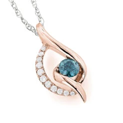 14K White Gold Ladies Blue Diamond Necklace 0.35ct La Minor 9 14K White Gold Ladies Blue Diamond Necklace 0.35ct La Minor -Its Hot Jewelry Shop 14k white gold ladies blue diamond necklace 035ct la minor ro