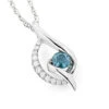 14K White Gold Ladies Blue Diamond Necklace 0.35ct La Minor 2 14K White Gold Ladies Blue Diamond Necklace 0.35ct La Minor -Its Hot Jewelry Shop 14k white gold ladies blue diamond necklace 035ct la minor wh