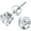 14K White Gold Round Diamond Stud Earrings 1.75ct -Its Hot Jewelry Shop 14k white gold round diamond stud earrings 175ct p 5630