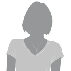 14K White Gold Single Blue Diamond Heart Necklace For Women Pendant 13 14K White Gold Single Blue Diamond Heart Necklace For Women Pendant -Its Hot Jewelry Shop 14k white gold single blue diamond heart necklace for women pendant 4