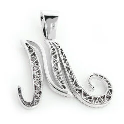 Large 14K White Gold White Pink Diamond Initial M Letter Pendant Necklace 3.4ct 8 Large 14K White Gold White Pink Diamond Initial M Letter Pendant Necklace 3.4ct -Its Hot Jewelry Shop 14k white pink diamond initial m pendant necklace 340 p 6119 2