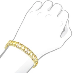 14K White/Yellow Gold Men's Diamond Two-Tone Bracelet 4ct 16 14K White/Yellow Gold Men's Diamond Two-Tone Bracelet 4ct -Its Hot Jewelry Shop 14k white yellow gold mens diamond two tone bracelet 4ct bodye