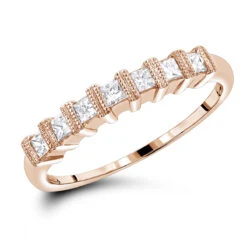 Thin 14K White Gold Women's Diamond Wedding Band Princess Cut 0.60ct 10 Thin 14K White Gold Women's Diamond Wedding Band Princess Cut 0.60ct -Its Hot Jewelry Shop 14k womens diamond wedding band princess cut 060ct p 143 ro