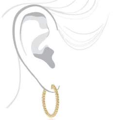 14K Yellow Gold Yellow Diamond Hoop Earrings 2 Carats Inside Out Design By Luxurman -Its Hot Jewelry Shop 14k yellow diamond hoop earrings 2 carats inside out design by luxurman bodye