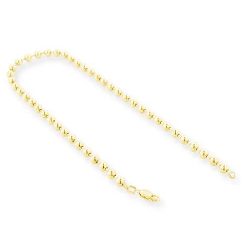 Men's 14K Yellow Gold Ball Chain Bracelet 5mm 7.5in-9in 3 Men's 14K Yellow Gold Ball Chain Bracelet 5mm 7.5in-9in