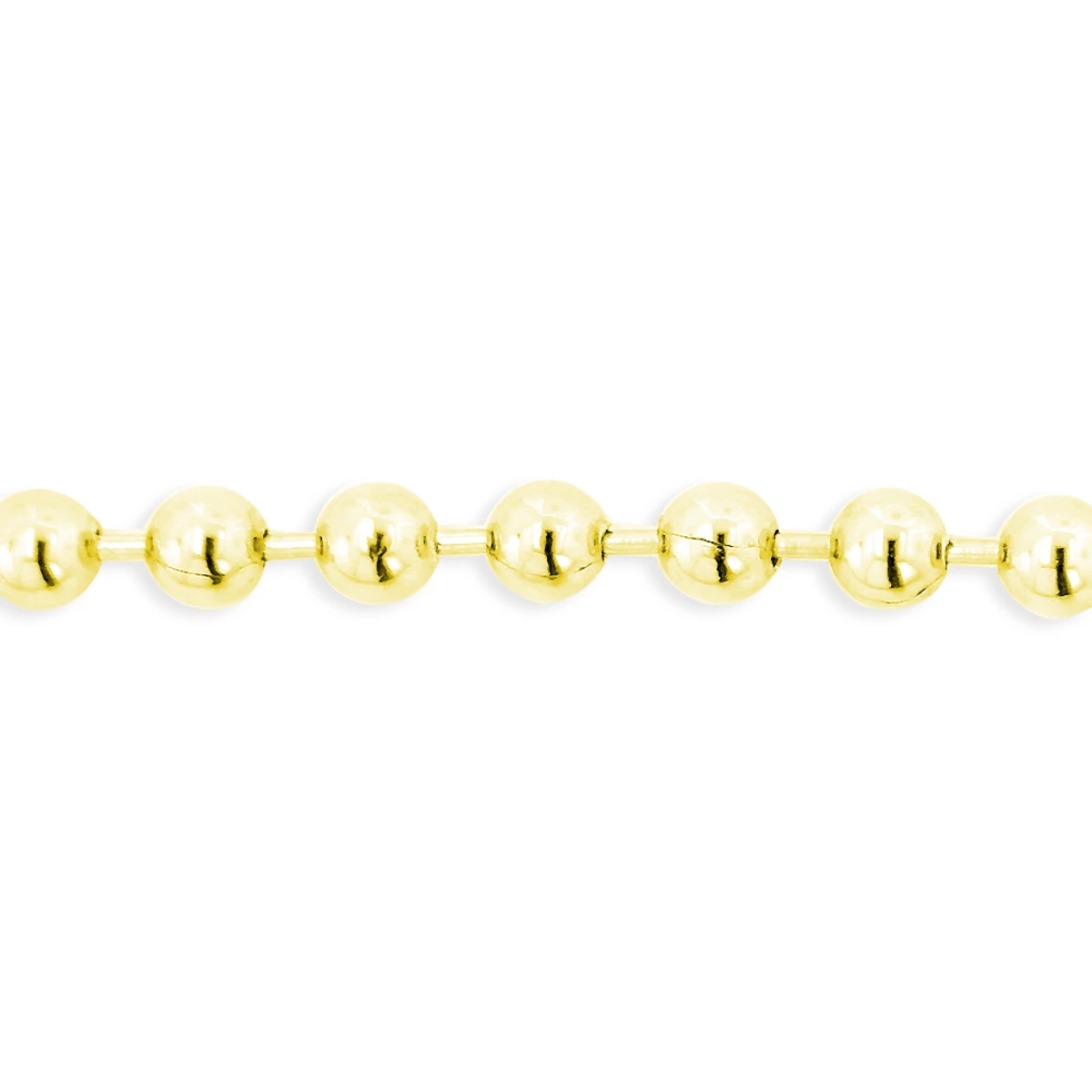 Men's 14K Yellow Gold Ball Chain Bracelet 5mm 7.5in-9in 4 Men's 14K Yellow Gold Ball Chain Bracelet 5mm 7.5in-9in - Image 2