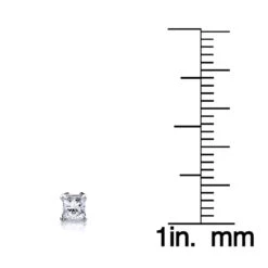 14K Yellow Gold Princess Diamond Stud Earrings 0.25ct 13 14K Yellow Gold Princess Diamond Stud Earrings 0.25ct -Its Hot Jewelry Shop 14k yellow gold princess diamond stud earrings 025ct p 5648 ruler