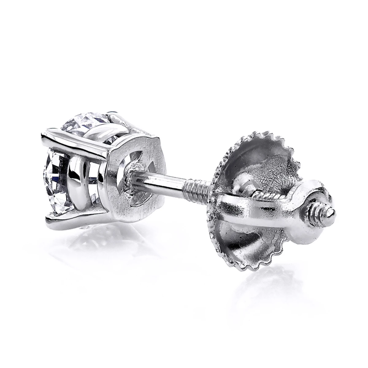 14K Yellow Gold Round Diamond Stud Earrings 0.25ct 6 14K Yellow Gold Round Diamond Stud Earrings 0.25ct - Image 4