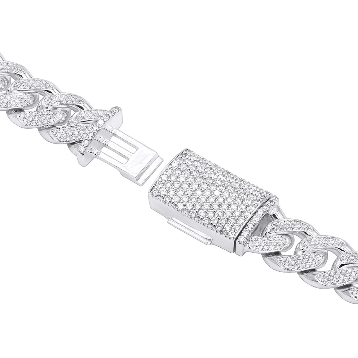 15 Carats Real Diamond Cuban Link Chain Choker Necklace 14K Yellow Gold 12mm Wide 6 15 Carats Real Diamond Cuban Link Chain Choker Necklace 14K Yellow Gold 12mm Wide - Image 4