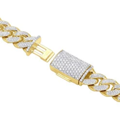 15 Carats Real Diamond Cuban Link Chain Choker Necklace 14K Yellow Gold 12mm Wide 16 15 Carats Real Diamond Cuban Link Chain Choker Necklace 14K Yellow Gold 12mm Wide -Its Hot Jewelry Shop 15 carats real diamond cuban link chain choker necklace real 14k gold 12mm wide 000938 backye