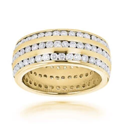 18K White Gold 3-Row Diamond Eternity Band Ring 4.50ct 8 18K White Gold 3-Row Diamond Eternity Band Ring 4.50ct -Its Hot Jewelry Shop 18k gold 3 row diamond eternity band ring 450ct p 6200 ye