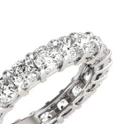 18K Rose Gold Cushion Cut Diamond Eternity Band 4.5ct By Luxurman -Its Hot Jewelry Shop 18k gold cushion cut diamond eternity band 45ct by luxurman boxwh