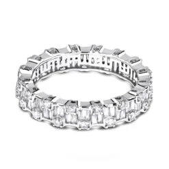 Thin 18K White Gold Designer Diamond Eternity Ring 1.29ct -Its Hot Jewelry Shop 18k gold designer diamond eternity ring 129ct p 23011 backwh