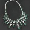 18K White Gold Diamond & Emerald Necklace 15.17dtw 22.44etw -Its Hot Jewelry Shop 18k gold diamond emerald necklace 1517dtw 2244etw p 6004