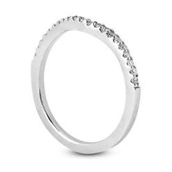 Ultra Thin 18K White Gold Diamond Engagement Band 0.11ct -Its Hot Jewelry Shop 18k gold diamond engagement band 011ct p 30304 back white 20220426